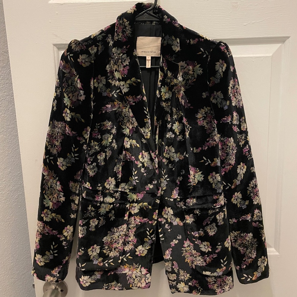 Rebecca Taylor Blazer size 2 floral print